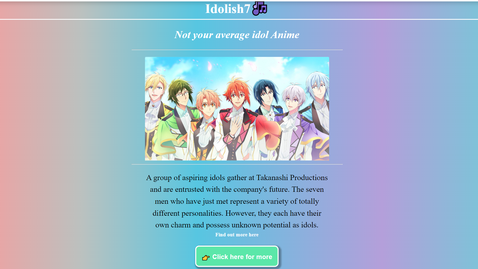 Idolish7 project preview